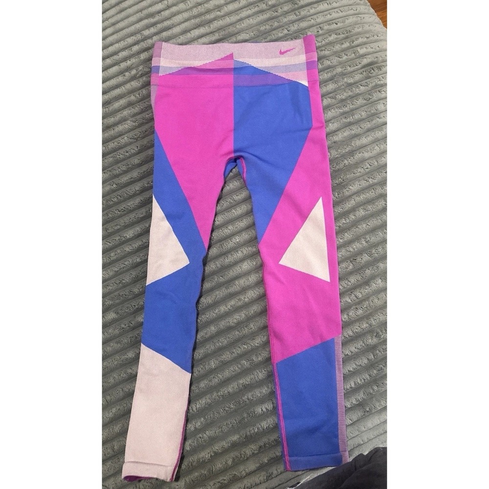 NIKE DRY FIT Tights Multi Sculpt Lux High Rise Trading Colorful Women's L